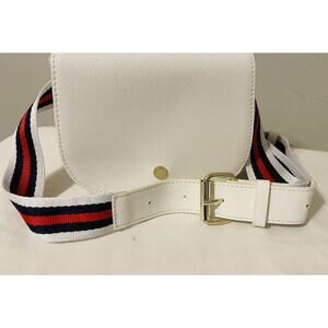 Lovely Tote Co. Mini Belt Bag Fanny Pack White Stripes Preppy Y2K 2000’s